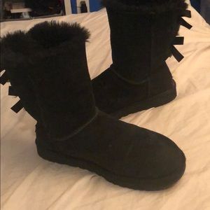 Bailey Bow Black Uggs